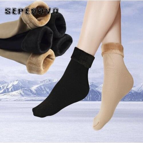 Winter Warm Stylish Funny Socks Black Long High Solid Short Thick Women Plus Size Cotton Elastic for Lady Girl Christmas Red Sox
