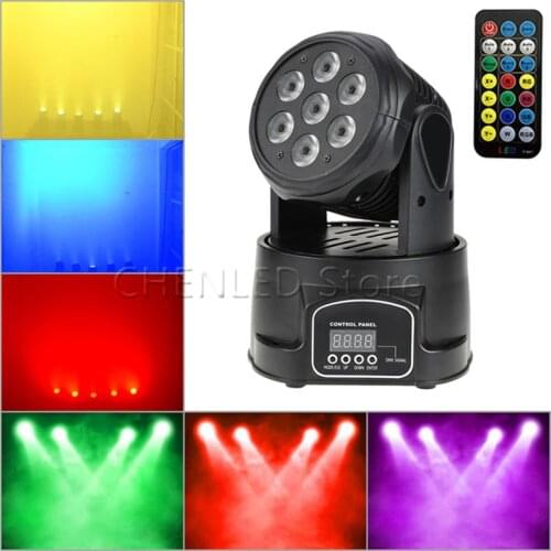 1/5X LED Moving Heads Mini Wash 4 In 1 RGBW Quad with advanced 9/14 Channels Professional DMX512 For Disco DJ Music Party Lights