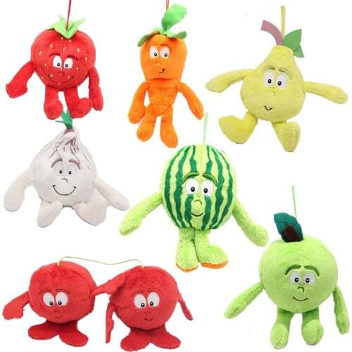 1pc Mini stuffed cherry toy baby decoration room toys plush fruits soft toys
