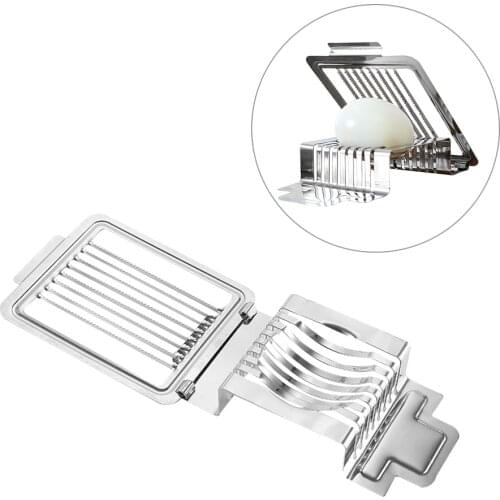 1PC New Portable Home Kitchen Egg Cutter Stainless Steel Wire Egg Slicer For Hard Boiled Eggs Kitchen Tool Gadgets Accessories