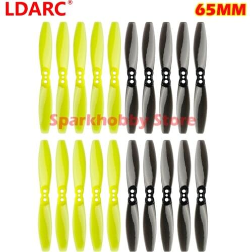 LDARC 10 pares 65mm Racer 1,5mm Hub 2 palas hélice Prop 2,55 pulgadas con agujero de montaje M2 para palillo de dientes marco