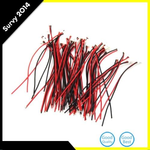 20 Pairs JST 1.25mm 2 Pin Micro Male Female Connector Plug 80mm Wires Cables