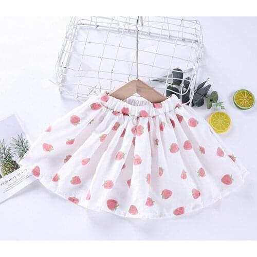 2021 European printed flower baby tutu girl skirt fashion princess short children skirt pettiskirt kids clothes