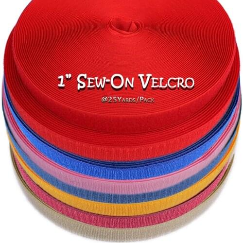25yards/pair 1 inch hook and loop fastener grip tape sew on velco craft sewing & repairs