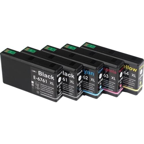 5PK, T676 T676XL Ink Cartridges for Epson 676 676XL T6761 WorkForce Pro WP-4030 WP-4090 WP-4520 WP-4530 WP-4533 WP-4540 WP-4590