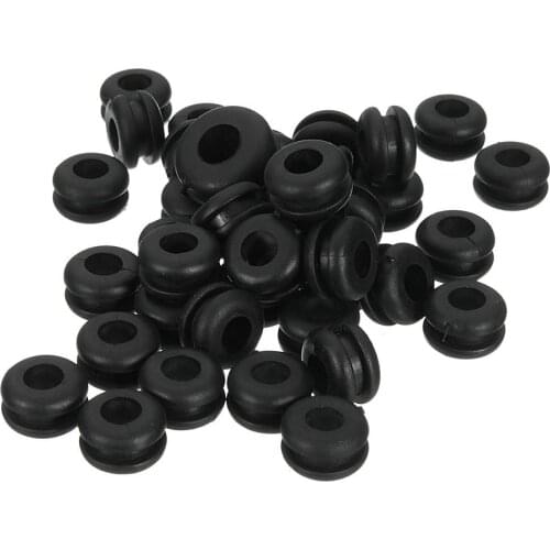 HOT SALES！！！180Pcs Black Rubber Washer Seals Grommets Assortment Set Wiring Cable Gasket Kit