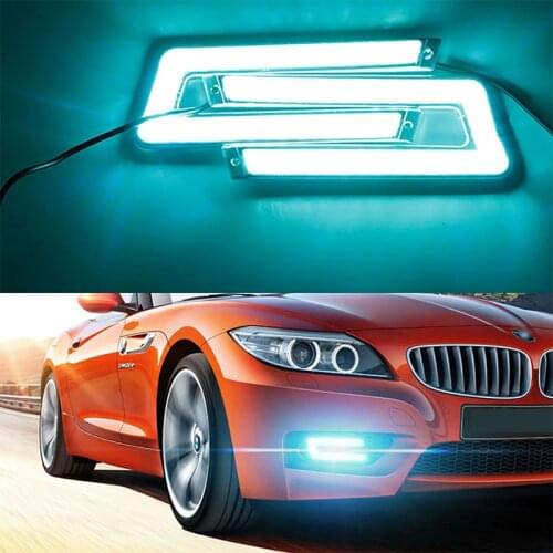 Auto LED Ultra Thin Waterproof U-type High-definition Cob Universal Daytime Running Light Led Front Fog Lamp Car Working Lights