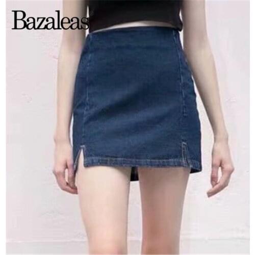 Женские юбки джинсовые Bazaleas China At AliExpress