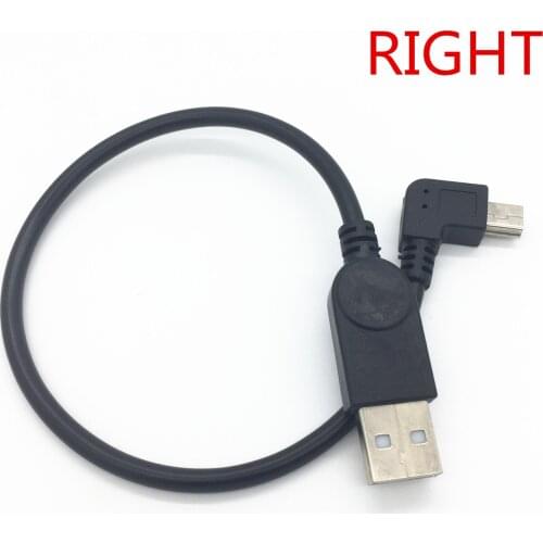 Free Shipping 90 Degree Right Angle USB Type A Female To Mini B 5 Pin Male Cable Adapter