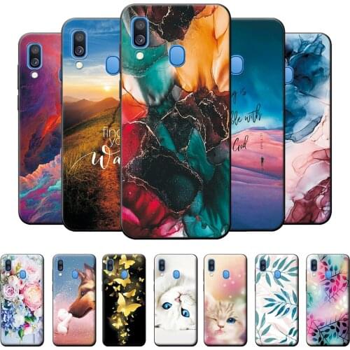 5.9" For Samsung A40 Case A405FN NEW Fashion Case Soft TPU Back Cover For Samsung Galaxy A40 A 40 Phone Cases Silicone Bumper
