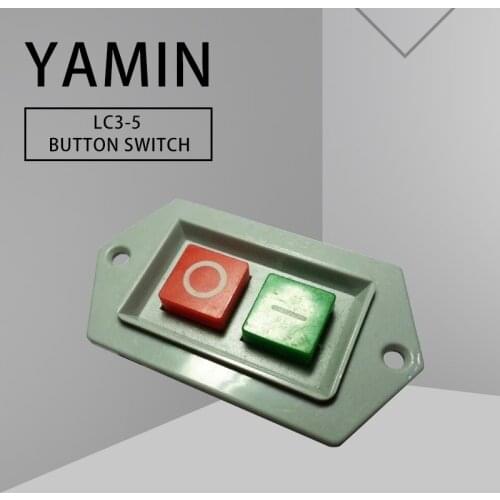 ON-OFF Two Positions Push Button Switch LC3-5 Starter Three Phase 6 Screws Terminal 5A 380V Electric Control