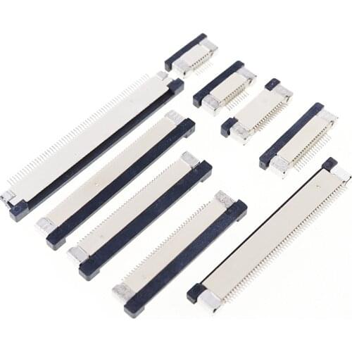 1000pcs Tape&Reel FPC connector 0.50 mm 4 6 8 9 10 12 14 15 16 20 22 24 26 28 30 32 34 36 40 50 54 60 Pin Bottom Contact Angled