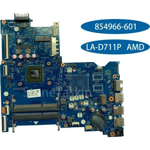 Best Value 854966-601 for HP Pavillion 15-BA 15Z-BA Laptop Motherboard BDL51 LA-D711P AMD A6-7310U DDR3 100% Tested