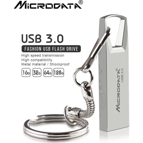 Metal USB Flash Drive USB3.0 128GB 64GB 32GB 16GB Flash Memory Stick Pen drive USB Stick Waterproof Metal memoria cel usb