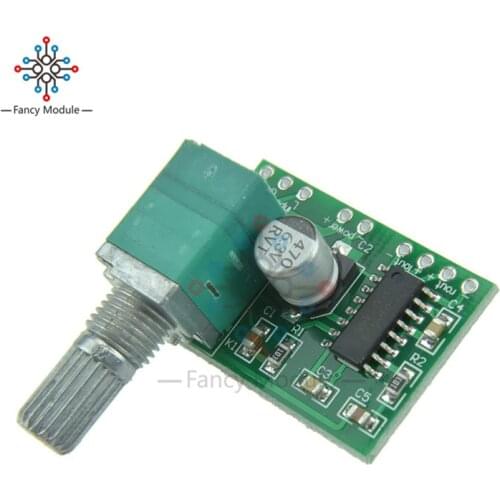 Mini PAM8403 DC 5V 2 Channel USB Digital Audio Amplifier Board Module 2 * 3W Volume Control with Potentionmeter Switch