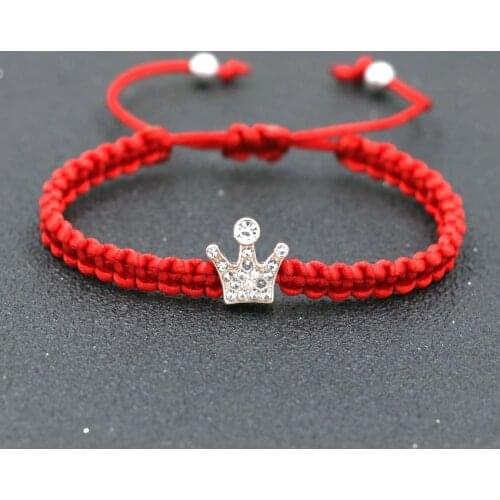Minimalist Shiny Zircon Crown Turtle Charm Bracelet Women Red Rope Thread Bracelet Lucky Friendship bracelet For Couples Jewelry