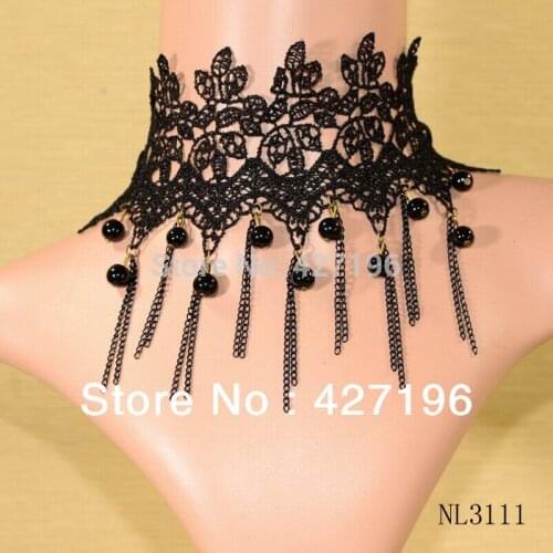 Fashion Lace Necklace Retro Style Necklace 18 Types Mix Black And White Lace Women Necklace
