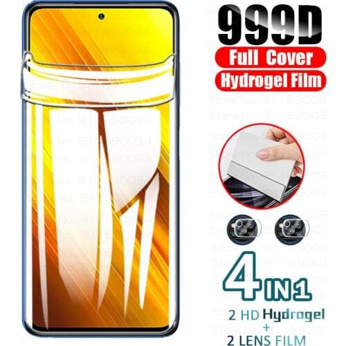 Soft Hydrogel Film for Xiaomi Poco X3 M3 F3 X3 Pro Screen Protectors on Xiaomi Poco X3 Nfc X F M 3 Procamera Lens Film Not Glass