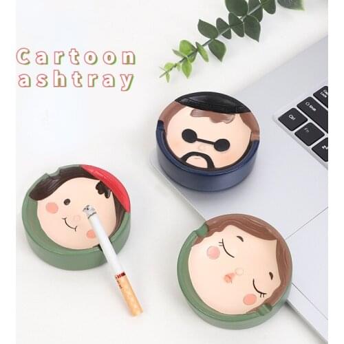 Character ashtray cute girl creative retro cigar ashtray personality desktop decor home accessories Ashtray Smoke dish CL90203