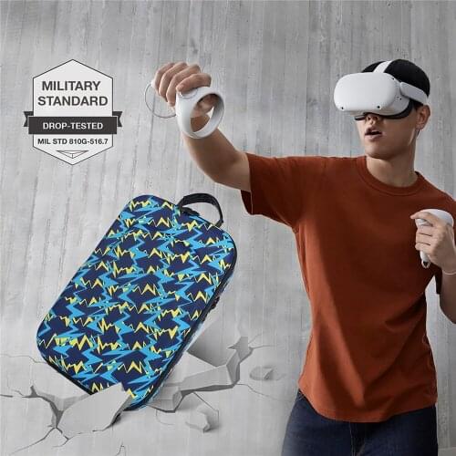 Portable Case For Oculus Quest / Quest 2 VR Headset Travel Carrying Shoulder Bag Protective Storage Box with Lens Protection Pad
