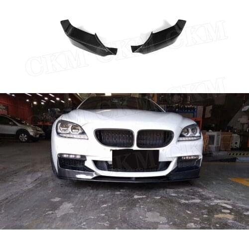 Carbon fiber Material Front Bumper Lip Splitters For BMW 6 Series F06 F12 F13 M6 Sport 2012 2013 2014 2015 2016
