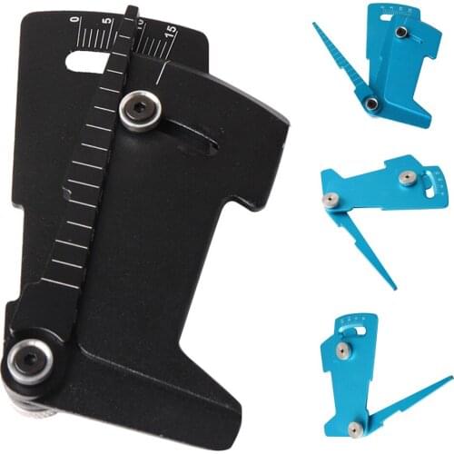 RCTOYFUN Aluminium Alloy Height & Camber Gauge Precise Adjustment 2 in 1 RC Measure Tool Accessory For 1/10 Cralwer Car Truck