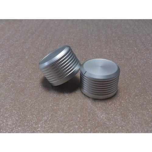 1PCS D38*H25 Threaded Matte White Aluminum Volume knob amplifier knob