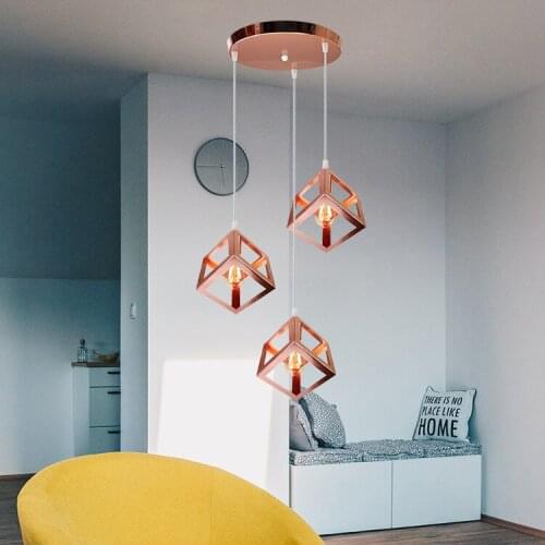 Nordic europe led stone led iron pendant lights e27 pendant light led wall moon lamp hang ring lamp livingroom