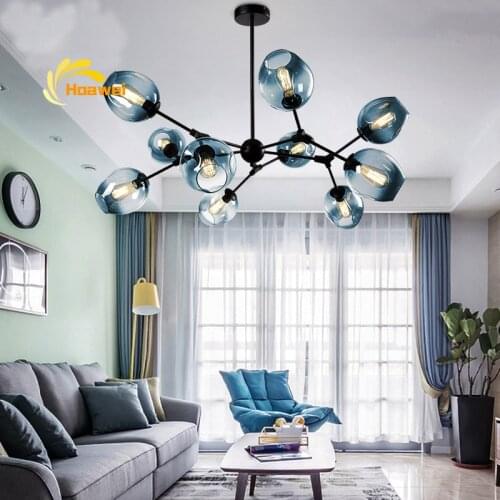 Nordic LED Chandeliers Lighting for Dining Room Living Room Decoration Hanging Lamp Bedroom Home Indoor Ceiling Chandelier Lamp