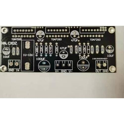 TDA7293 3 Abreast Single Channel 255W Audio Power Amplifier Circuit PCB Empty Board Dual AC15-18V DC18-40V