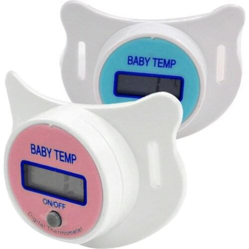 Digital Safety Practical Mouth Nipple Temperature Baby LCD Pacifier Thermometer With Battery Kitchen Tools