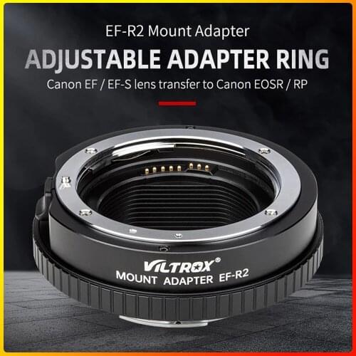 VILTROX EF-R2 Auto Focus Aluminium Alloy Electronic Adapter Ring EF/EF-S Lens to EOSR RP Mount Camera camera lens macro ring