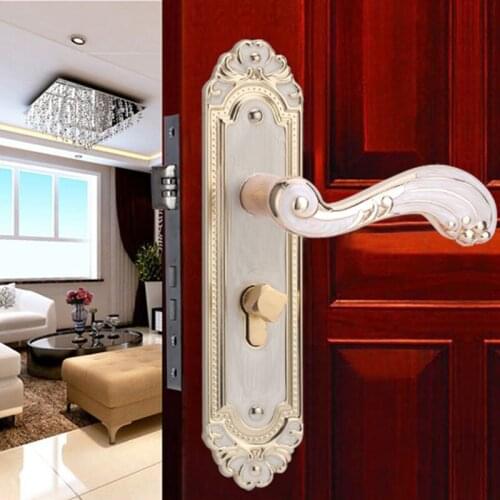 European retro pattern Mortise door lock strong Aluminum alloy Door Lock Split Locks Mechanical Mute Door locks