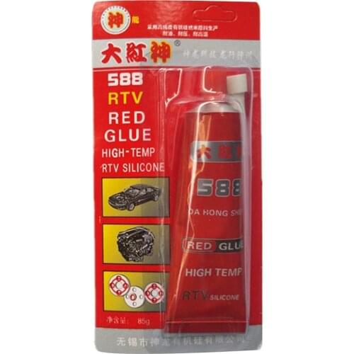 85g Strong Adhesive Glue High Temperature Sealant RTV Red Fastening Glue For Car Motor Gap Seal Repair Tools
