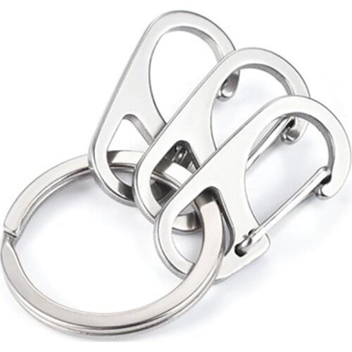 1/5PCS Mini Carabiner Clips Tiny Alloy Spring Snap Hook Keychain Clasps EDC Small Hanging Buckle for Backpack Camping Bottle