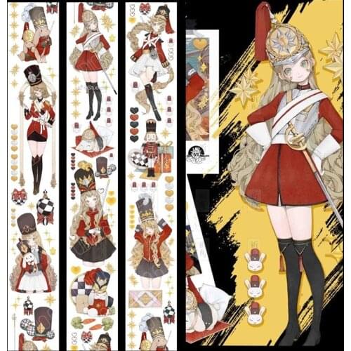 1 Loop Rabbit Soldier Journal Washi Tape Special Oil Taiwanese Character Collage New