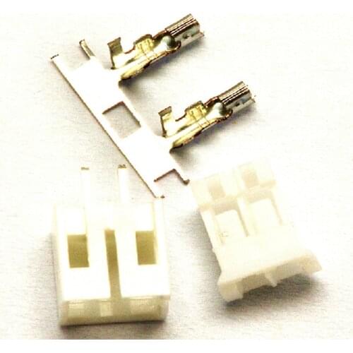 100Set/Lot PH2.0 2.0mm 2Pin 2P 180degree Straight needle Male Pin Header + Terminal + Female Housing Connector