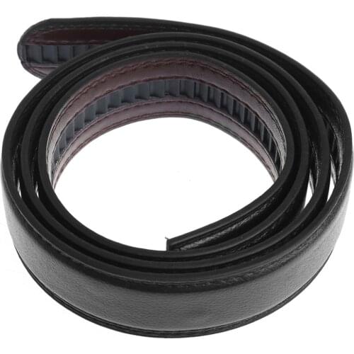 120CM High Quality Mens Faux Leather Automatic Business Belt Replacing Waistband Without Buckle