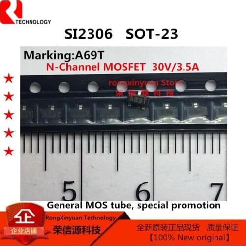 20 pcs/lot SI2306 A69T SOT-23 SMD N-Channel MOSFET 30V/3.5A SI2306DS-T1-E3 APM2306 AP2306 special promotion 100% New original