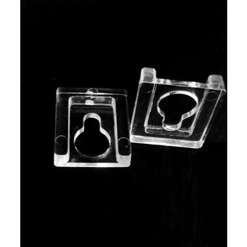 200PC High quality Transparnent Acrylic Plastic Gourd Shape Wall Mount Photo Picture Frame Hook Frame Hanging Hooks Clips24*21MM