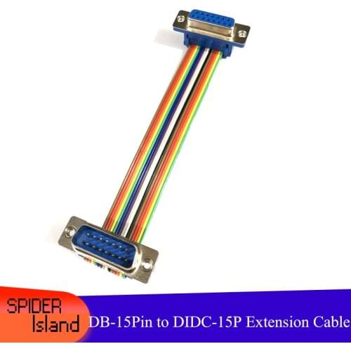 5pcs DB-15P Extension Cable Male to Female DIDC-15P Serial Ports Connector Cable UL2651 DB15 Cable 10cm 20cm 50cm