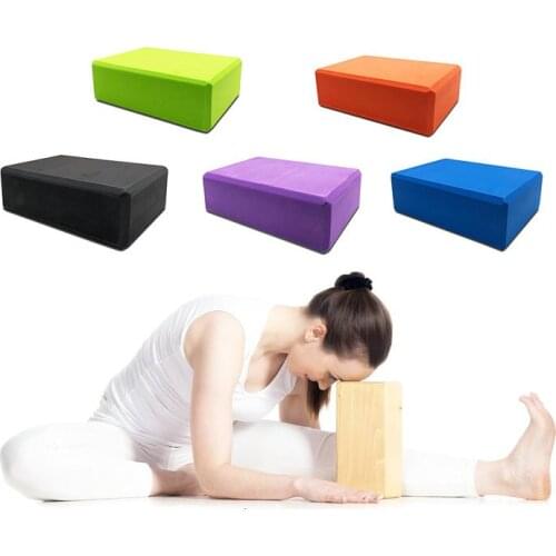 8 Colors EVA Yoga Block Brick 120g Sports Exercise Gym Foam Workout Stretching Aid Body Shaping Health Training Fitness Sets T