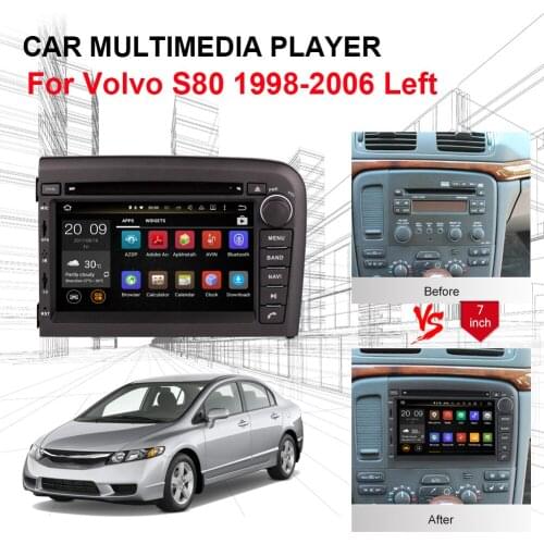 Android 9.0 Octa Core 4GB RAM 32GB ROM Car GPS Navigation CD DVD Player For Volvo S80 1998-2006 Radio Stereo Bluetooth Wifi