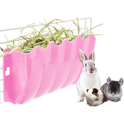 Safety Small Pet Rabbit Hanging Feeder Creative Multipurpose Wall Mounted Feeding Bowl Hay Feeder Pet Feeding Supplies