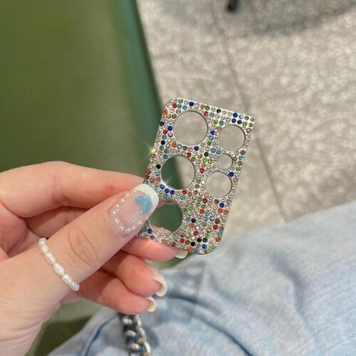 Rhinestone Glitter Camera Lens Protector De For Samsung S21 Ultra Metal Protective Ring For Samsung S21 S21 Plus Lens Cover Flim