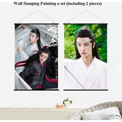 Boyfriend wang yibo The Untamed Hanging Wall Scroll Painting 40cmx60cm woman xiaozhan wall painting picture poster home decor