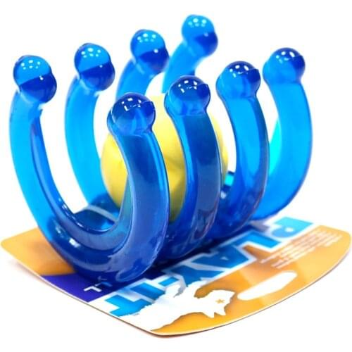 CAITEC Dog Toys Ball Row Shape Like Ribcage Durable Floatable Interactive for Chewing and Tugging Suitable for Medium Dogs
