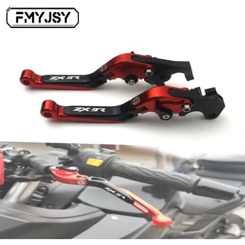 For Kawasaki ZX9R ZX-9R 1998 1999 Motorcycle Brake Lever Aliuminum Adjustable Brake Clutch Levers Handle Handbar with Zx9r Logo
