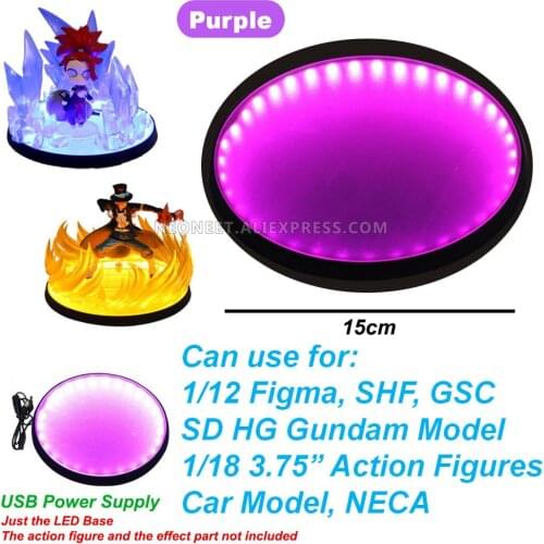 For Tamashii Effect Figma Saint Seiya Model SHF GSC Kamen Rider KAIJU 1/12 Action Figure LED Light Display Stand Holder Base