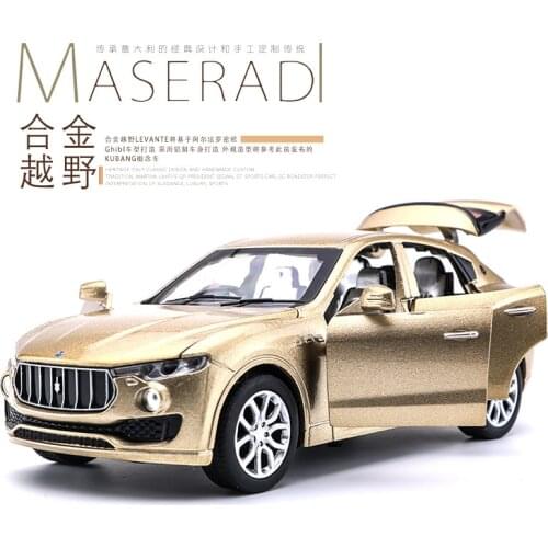 Electronic Scale Car Models Die-cast Alloy Simulation Auto Mobile Vehicles gld3 toys for Children Luxury Maserati Levante 1:32